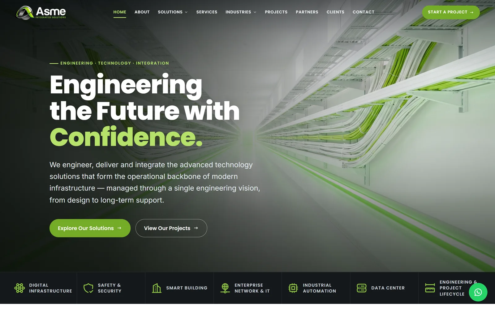 ASME Integrated Solutions — the brand's live site